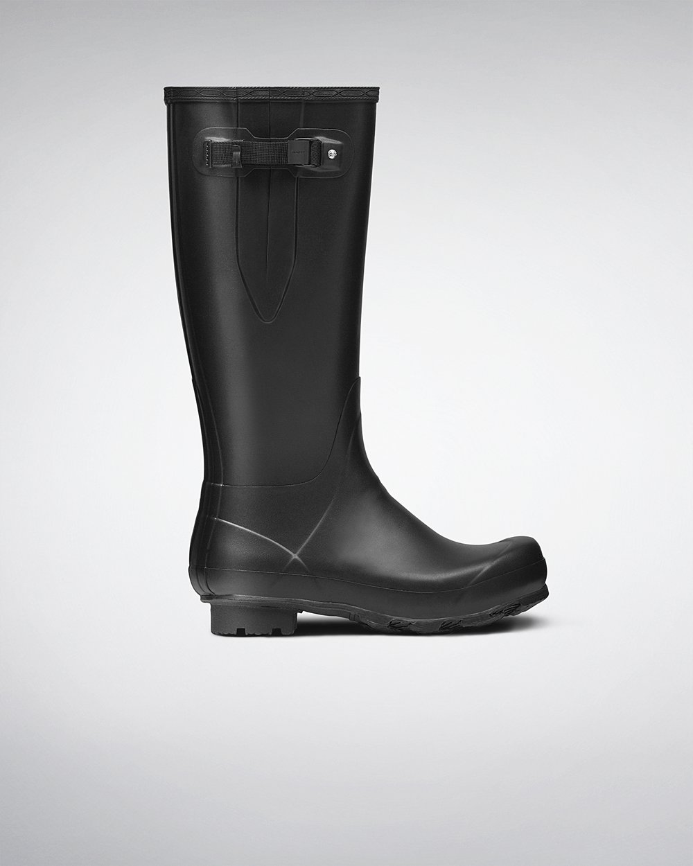 Hunter Hombre Norris Field Side Adjustable - Botas de Lluvia Negras - 016-IASXZY